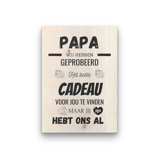 PAPA | CADEAU | STEIGERHOUT