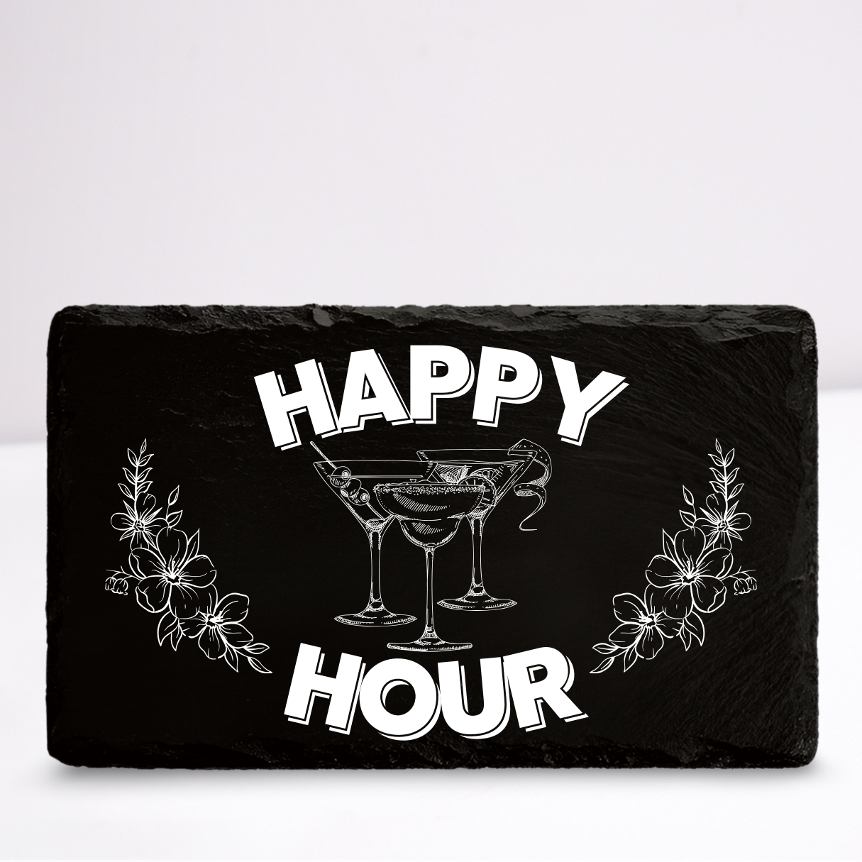 Happy hour | Leistenen wandbordje