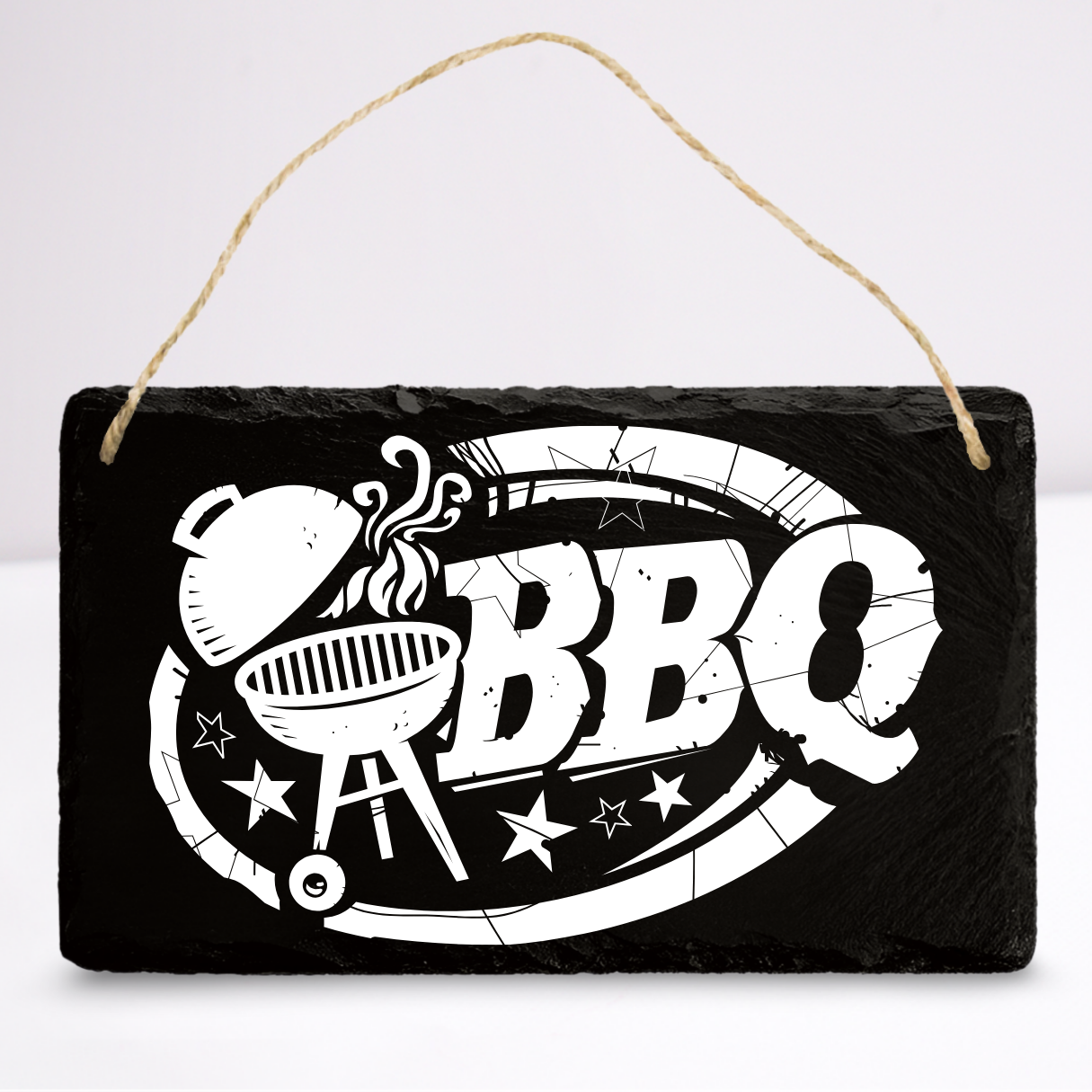 BBQ grill | Leistenen wandbordje