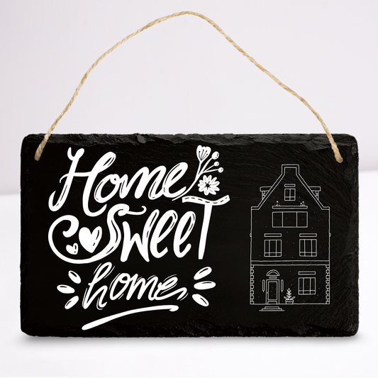 Home sweet home | Leistenen wandbordje